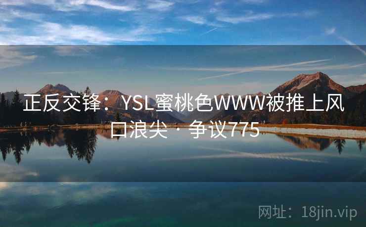 正反交锋：YSL蜜桃色WWW被推上风口浪尖 · 争议775  第1张