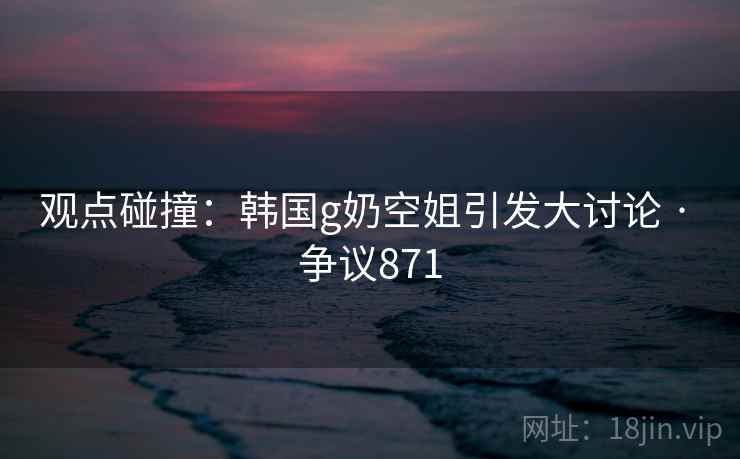 观点碰撞：韩国g奶空姐引发大讨论 · 争议871